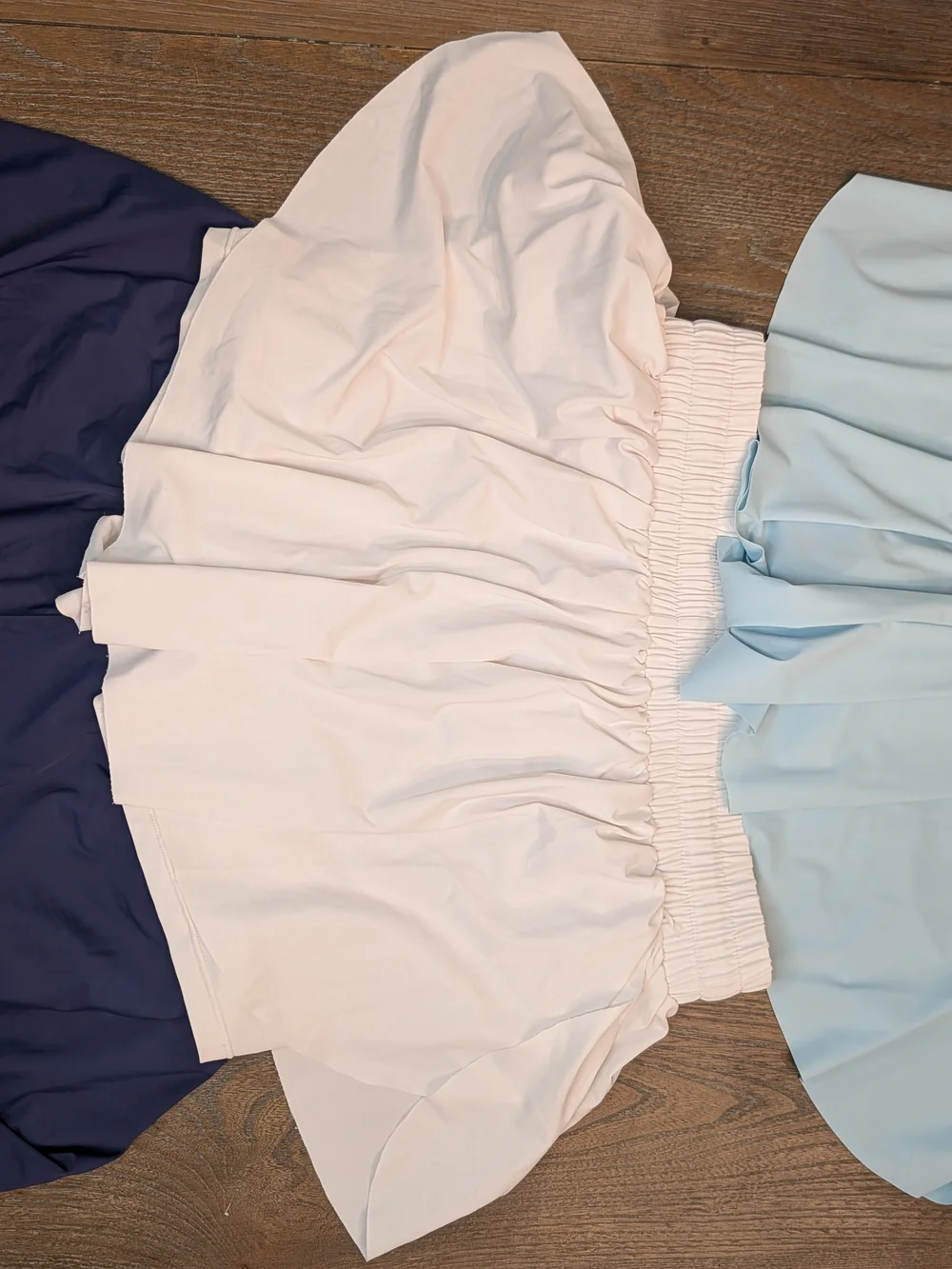 Women's Small Butterfly Shorts Active Cheer Skate Dance Blue, White Navy